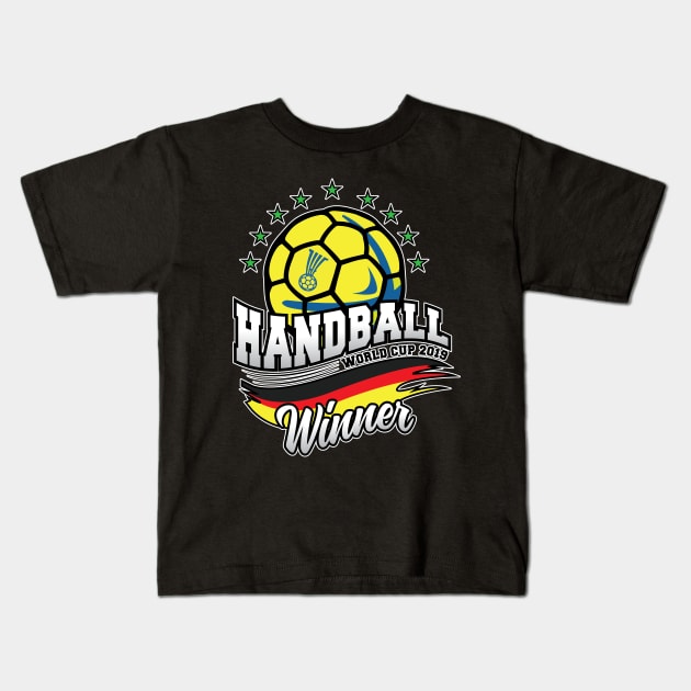 Handball Wm 2019 Germany Kids T-Shirt by Chaoscreator